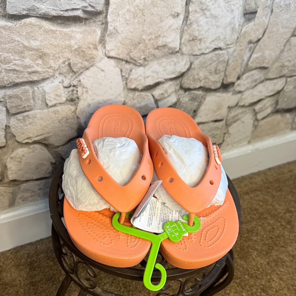 CROCS Bright Orange Women's Sandals